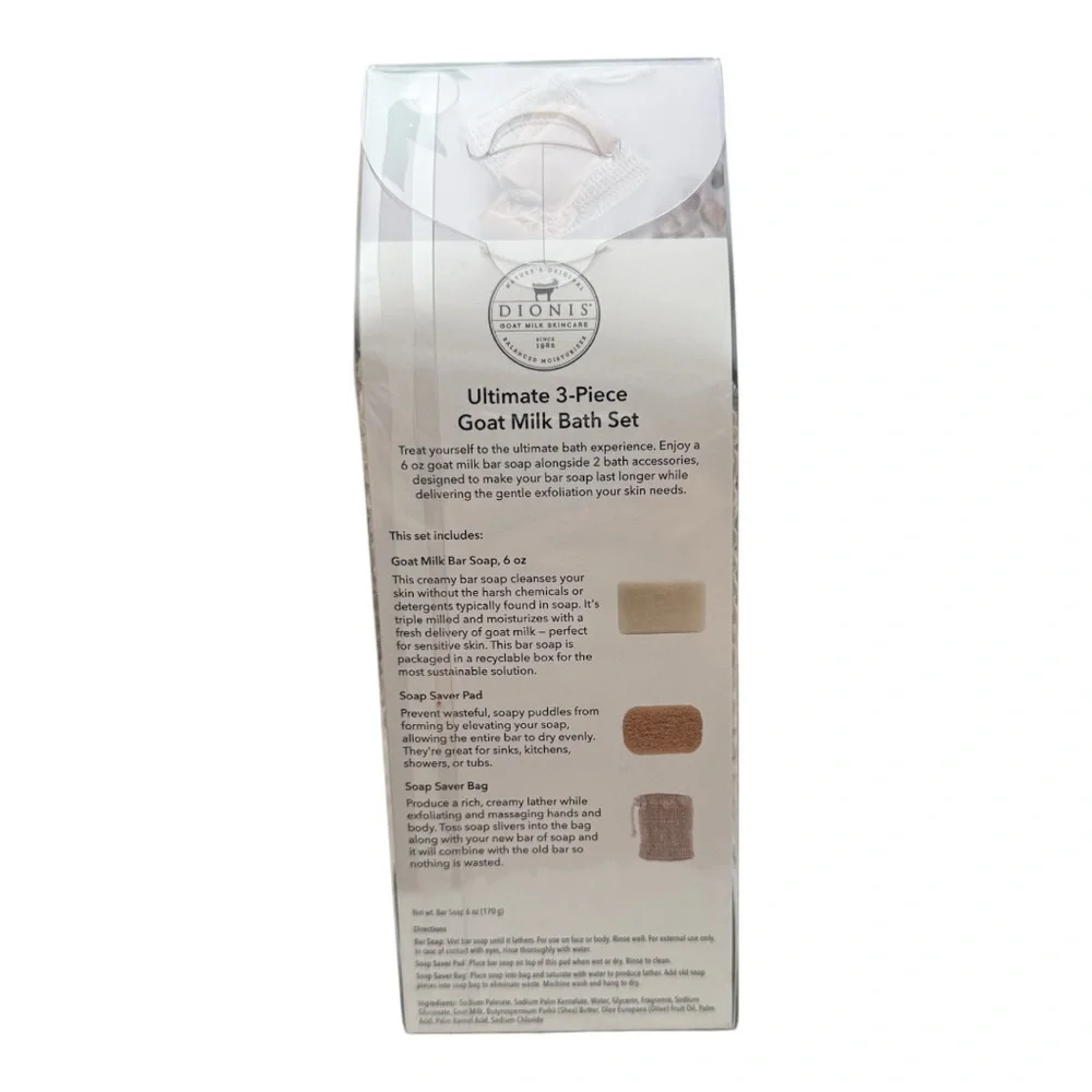 Dionis Goat Milk Bar Soap - Verbena and Cream